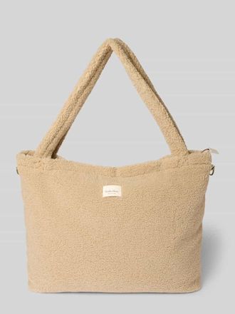 Studio Noos Handtasche mit Teddyfell in Ecru, Gr&ouml;&szlig;e 1