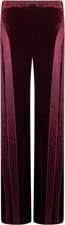 Alberta Ferretti Wijde broek - Dames - Wijde Broeken - Rood - S - Broeken