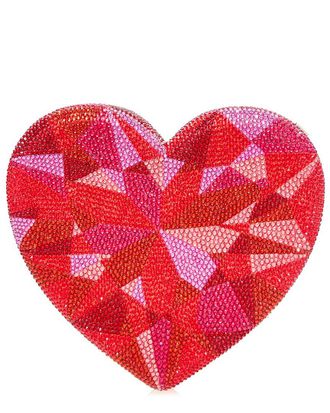 Judith Leiber Heart Crystal Clutch