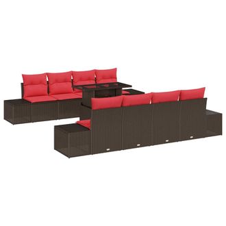 vidaXL Conjunto De Sof&aacute; De Jard&iacute;n 7 Uds. 6-n&uacute;mero De Plazas Vidaxl