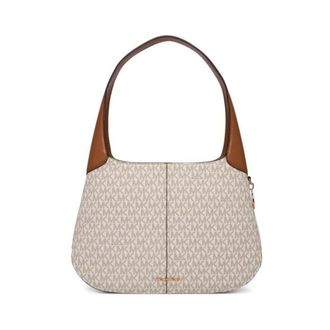 Michael Kors Shoulder Bags, female, White, Size: ONE SIZE Alice Large Zip-Top Shoulder Bag