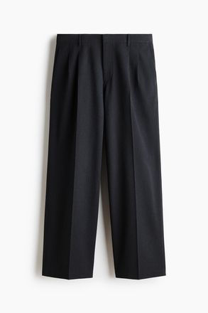 H&M Elegante Hose in Loose Fit - Grau