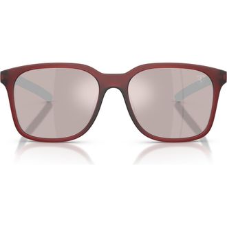 Ferrari 57mm Square Sunglasses in Red Bordeaux Matte /Purple at Nordstrom