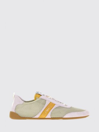 Chlo&eacute; Kick Low-Top Trainers in Nylon and Suede