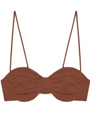 JADE Swim Womens Mia Bikini Top In Hazel Sheen