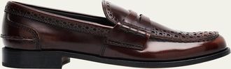Churchs Polished Fume Leather Penny Loafers