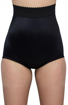 Rago High Waist Tummy Control Panty in Black at Nordstrom, Size 48