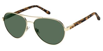 Fossil FOS 3101/S 3YG/QT Mens Sunglasses Gold Size 58
