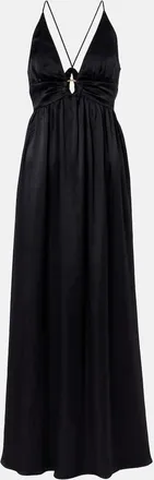 Heidi Klein Abito lungo Meteora in raso di seta