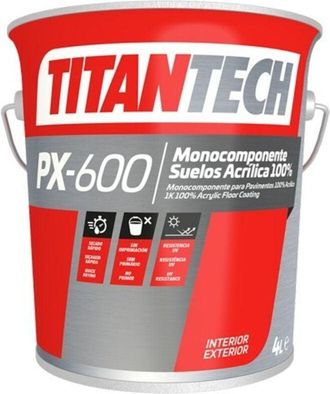 Titan Pintura Se&ntilde;aliz.vial Amarilla 4l Px-600 Monocomponente Suelo Acrilica 100%