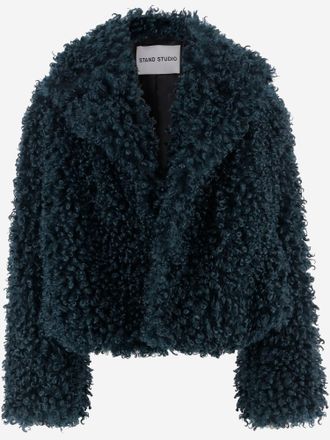 Stand Studio Samara Furry Kunstpelzjacke