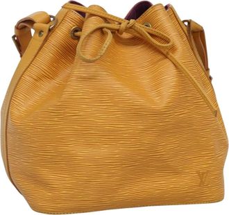 Louis Vuitton Noe Handbag Epi Leather Yellow Leather Bag (Pre-Owned)