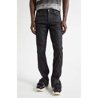 Rick Owens Vega Zip Leg Skinny Jeans in Black at Nordstrom, Size 32