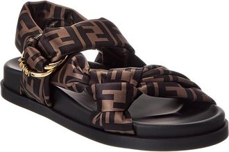 Fendi Feel FF Satin Sandal