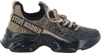 Steve Madden Goud Mistica Damesschoenen - Dames - Sneakers - Zwart - 37 EU - Schoenen