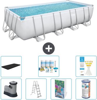 Bestway Piscina Bestway Power Steel Rectangular - 549x274x122 Cm - 8-piezas S556