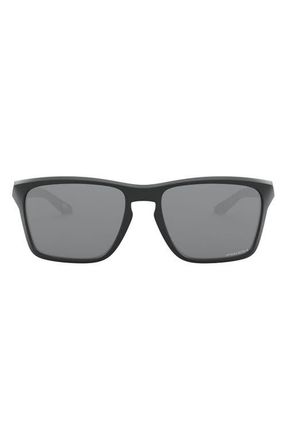 Oakley 58mm Square Sunglasses in Rubber Black at Nordstrom