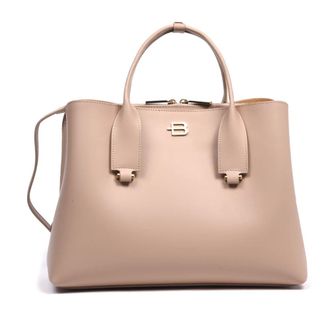 Baldinini Nude Leather Handbag - female - Baldinini - Handbags - Beige - ONE SIZE - Bags