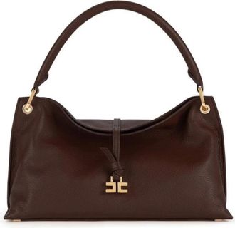 Elisabetta Franchi Boulevard Bag - Dames - Handtassen - Bruin - ONE Size - Leer - Tassen