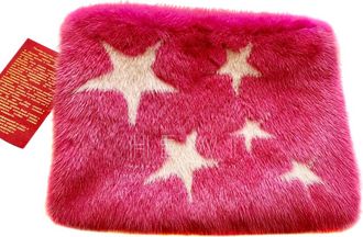 Bespoke Pink Mink Clutch Bag Size M