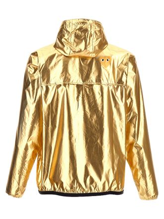 Comme Des Gar&ccedil;ons Metallic Hooded Waterproof Jacket - Gold