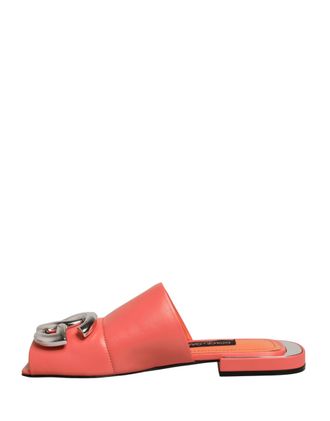 Dolce & Gabbana DG Logo Embossed Slides - Orange