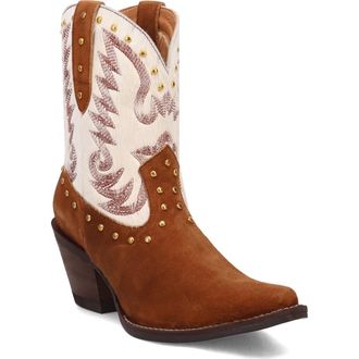 Dingo Rodeo Queen Genuine Calf Hair Western Boot in Brown at Nordstrom Rack, Size 9.5