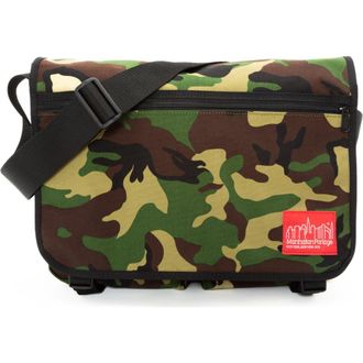 Manhattan Portage Europa Messenger Bag in Camouflage at Nordstrom, Size Large