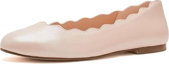 French Sole Jigsaw Womens Flat Shoes True Nude : 9.5 M, Leather/Nappa