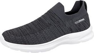 Generic Sneaker Shoes Men Slip On, Running Shoe Knit Mesh Sports Shoes Lightweight Flats Shoe Breathable Walking Trainers Comfortable Summer Sneakers Low-Top 