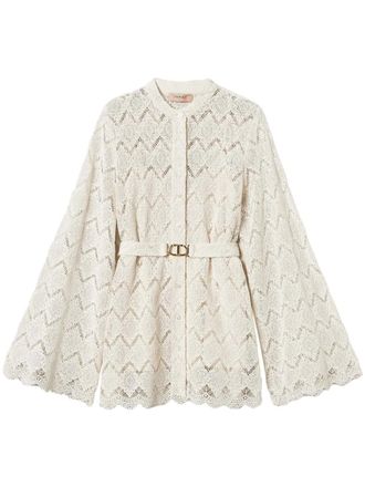 Twin-Set Camicia in macram&eacute; - Toni neutri