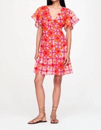 Marie Oliver Carmina Dress In Guava