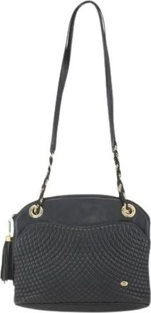 Bally Pre-owned Shoulder Bags, female, Black, Size: ONE SIZE Pre-owned Leather Shoulder Bag