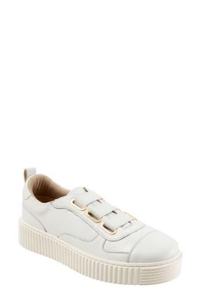 Trotters Bliss Platform Sneaker in White at Nordstrom, Size 10