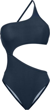 Lascana Monokini LSCN BY LASCANA Gina, Damen, Gr. 42, Cup C/D, blau (nachtblau), Recycling-Polyamid, unifarben, Badeanz&uuml;ge Monokini, mit seitlichem Cut-Out