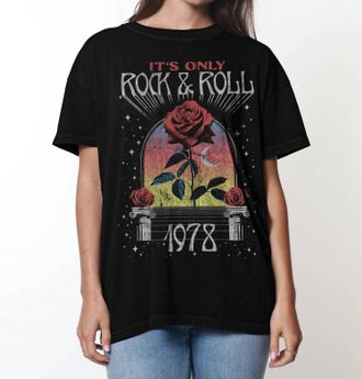 Girl Dangerous Its Only Rock & Roll Top In Black