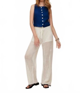 Fifteen Twenty Womens Elis Sleeveless Button-Up Top In Sea