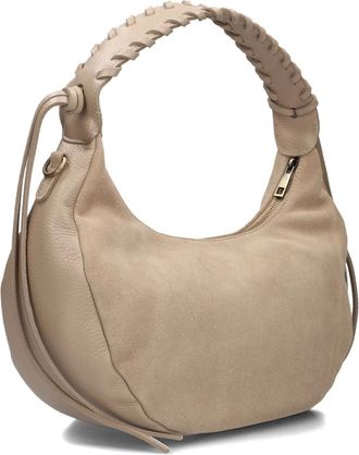 Notre-V Tassen, Dames, Grijs, ONE Size, Wol, Taupe Cassidy Schoudertas