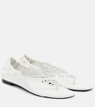 Jacquemus Satin thong sandals