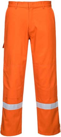 Generic Flame Resistant Anti-Static Work Trousers (UK, Alpha, L, Regular, Regular, Orange)