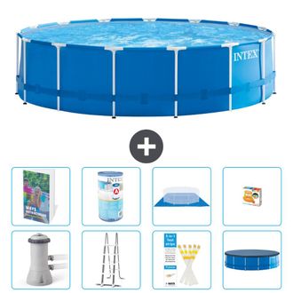 Intex Piscina Con Estructura Redonda - 457x122 Cm - 9-piezas S541