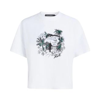 Karl Lagerfeld Dames, Tops, Wit, Maat: XS