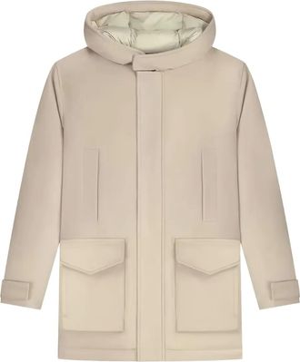 Aurélien Wintertime hooded parka - Neutrals