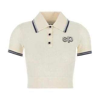 Self Portrait Dames, Tops, Beige, Maat: M Wol