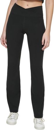Calvin Klein Performance Flare Crossover Waist Leggings Women Black FTS508