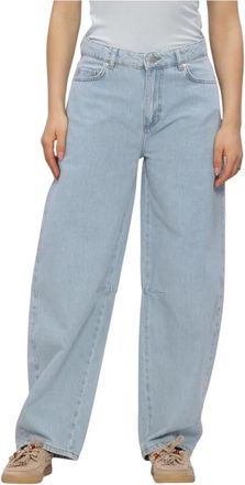 Envii Enbillie Jeans 6856 - Dames - Loose Fit Jeans - Blauw - W34 - Katoen - Jeans