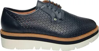Pollini scarpe con tacco Pelle - Dames - Veterschoenen - Zwart - 35 EU - Leer - Schoenen