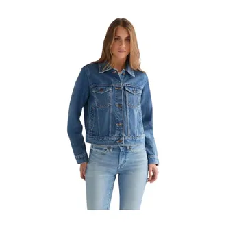 Wrangler Dames, Jassen, Blauw, Maat: XS Katoen