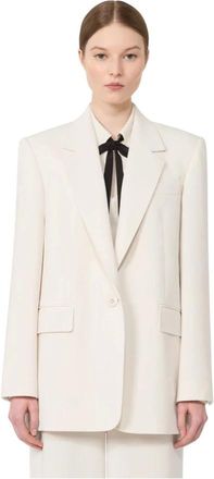 Max Mara Blazer monopetto de inspiraci&oacute;n sartorial - Jackets - Mujer - Beige - L