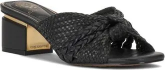 Vince Camuto Atemly Block Heel Sandal in Black at Nordstrom, Size 7